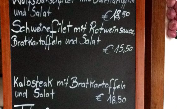 Tageskarte La Galleria März 2017